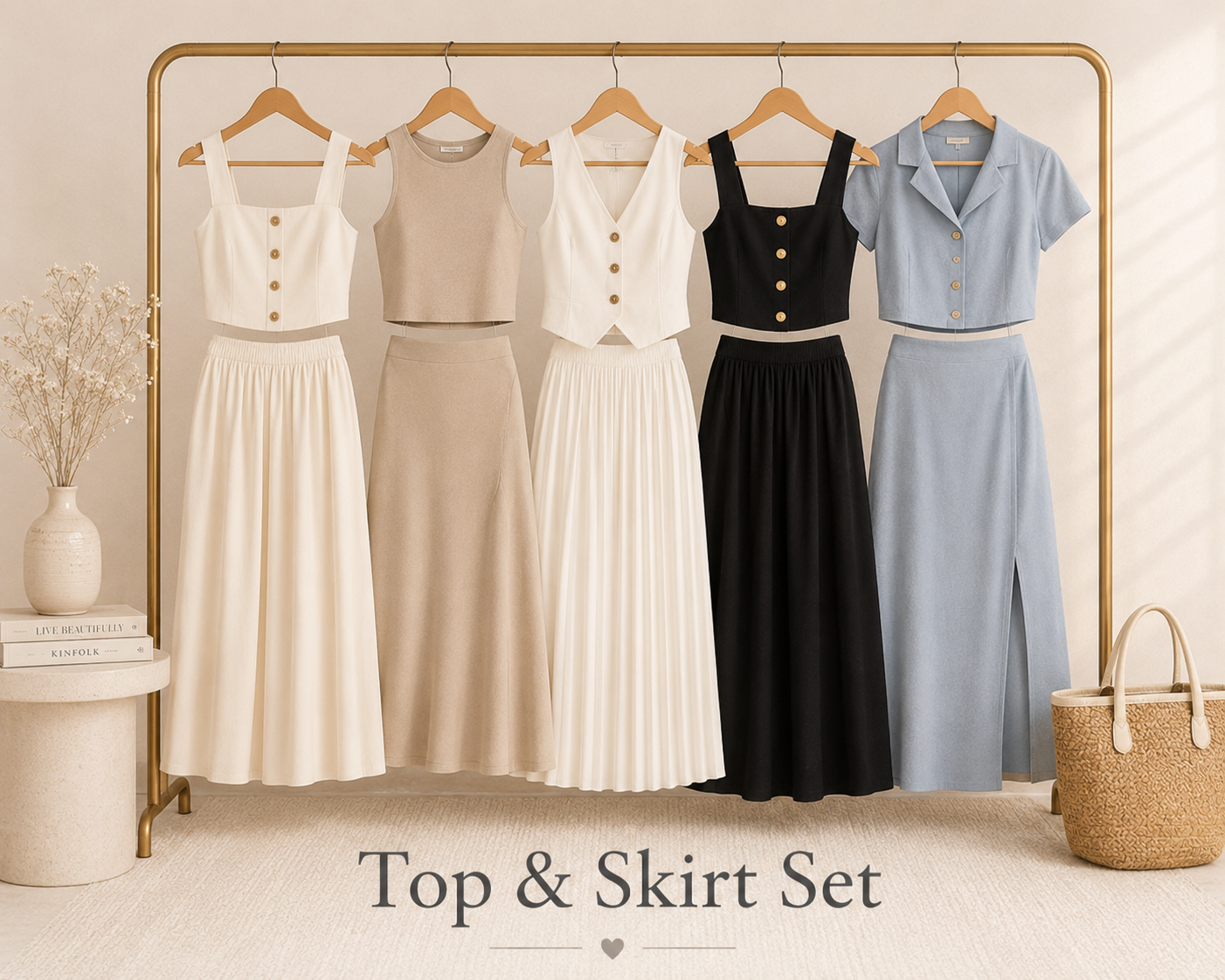 Top & Skirt Set