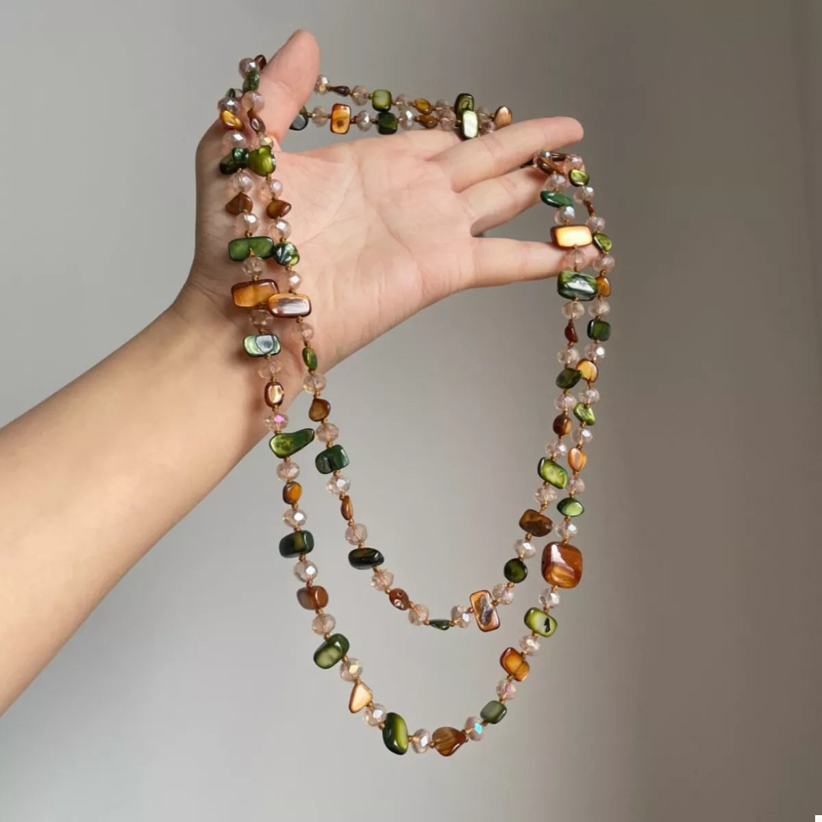 Multi-Color Beaded Necklace