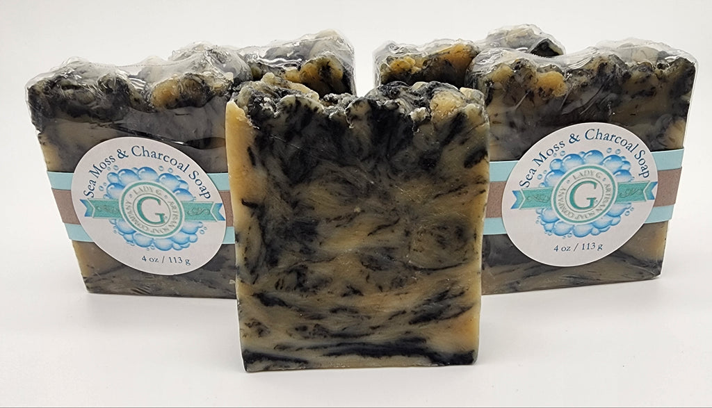 Sea Moss, Sea Clay, & Charcoal Spa Soap