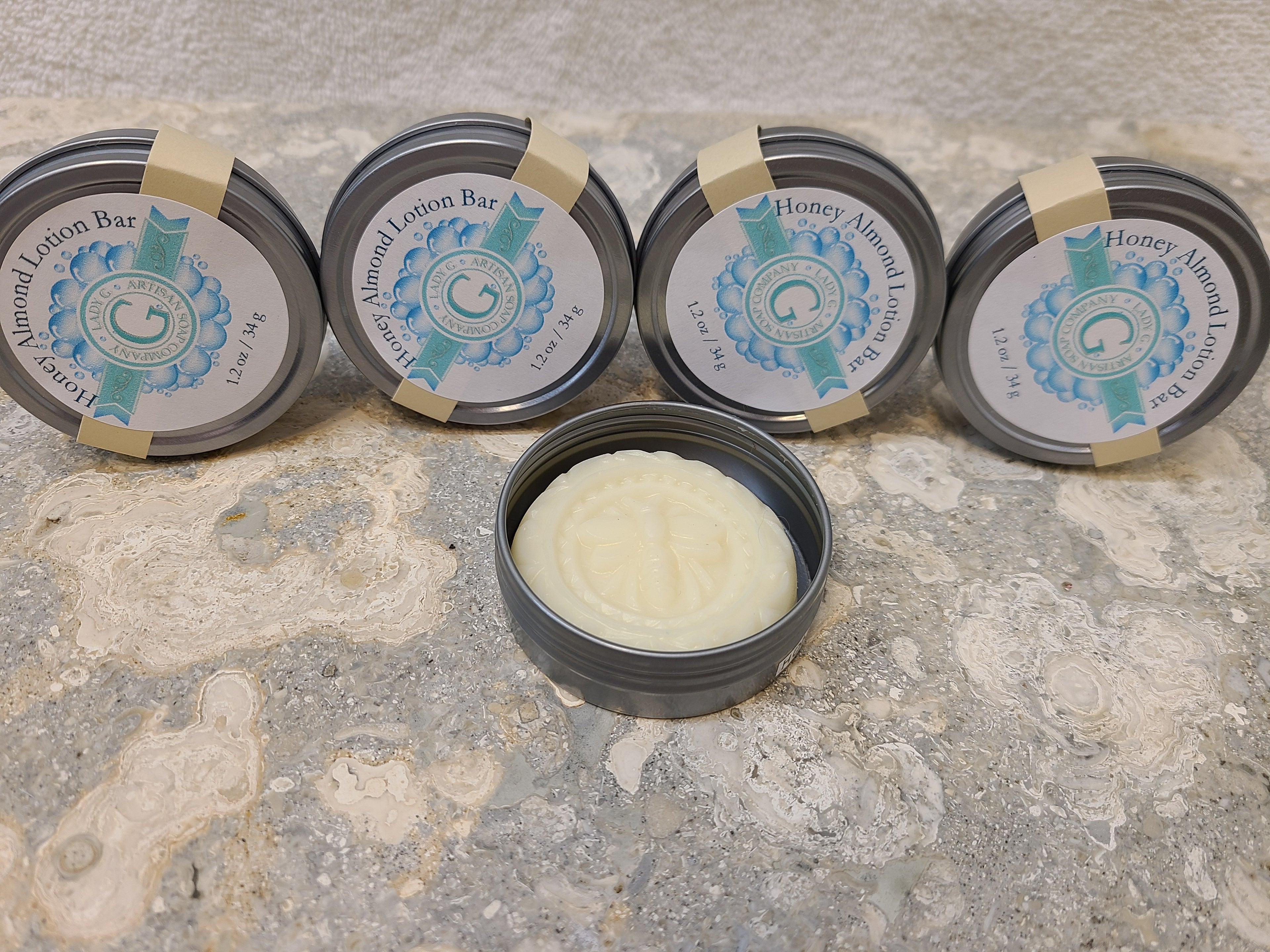 Honey Almond Solid Lotion Bar | Honey Almond Moisturizing Bar