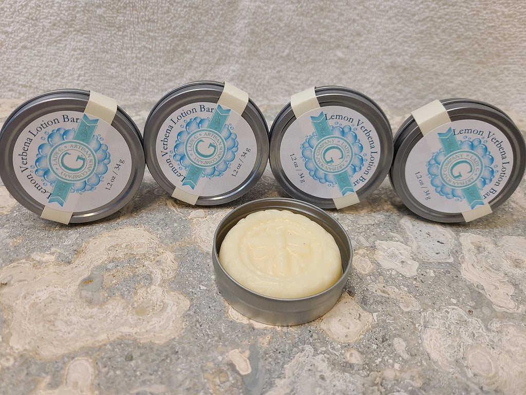 Lemon Verbena Solid Lotion Bar by Lady G Artisan Soap Company