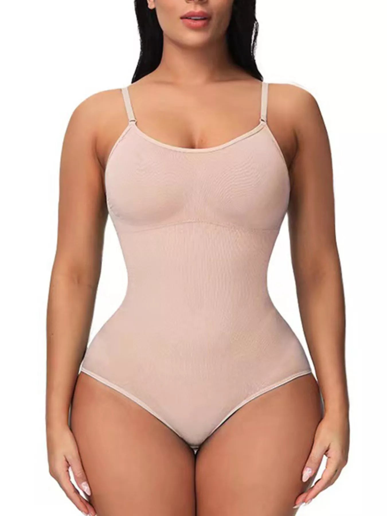 Full Size Seamless Scoop Neck Shaping Bodysuit Plus Size