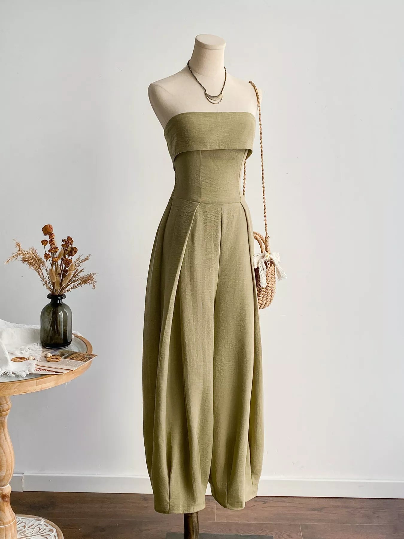 The Effortless Tube Jumpsuit | Wide-Leg Tube Jumpsuit