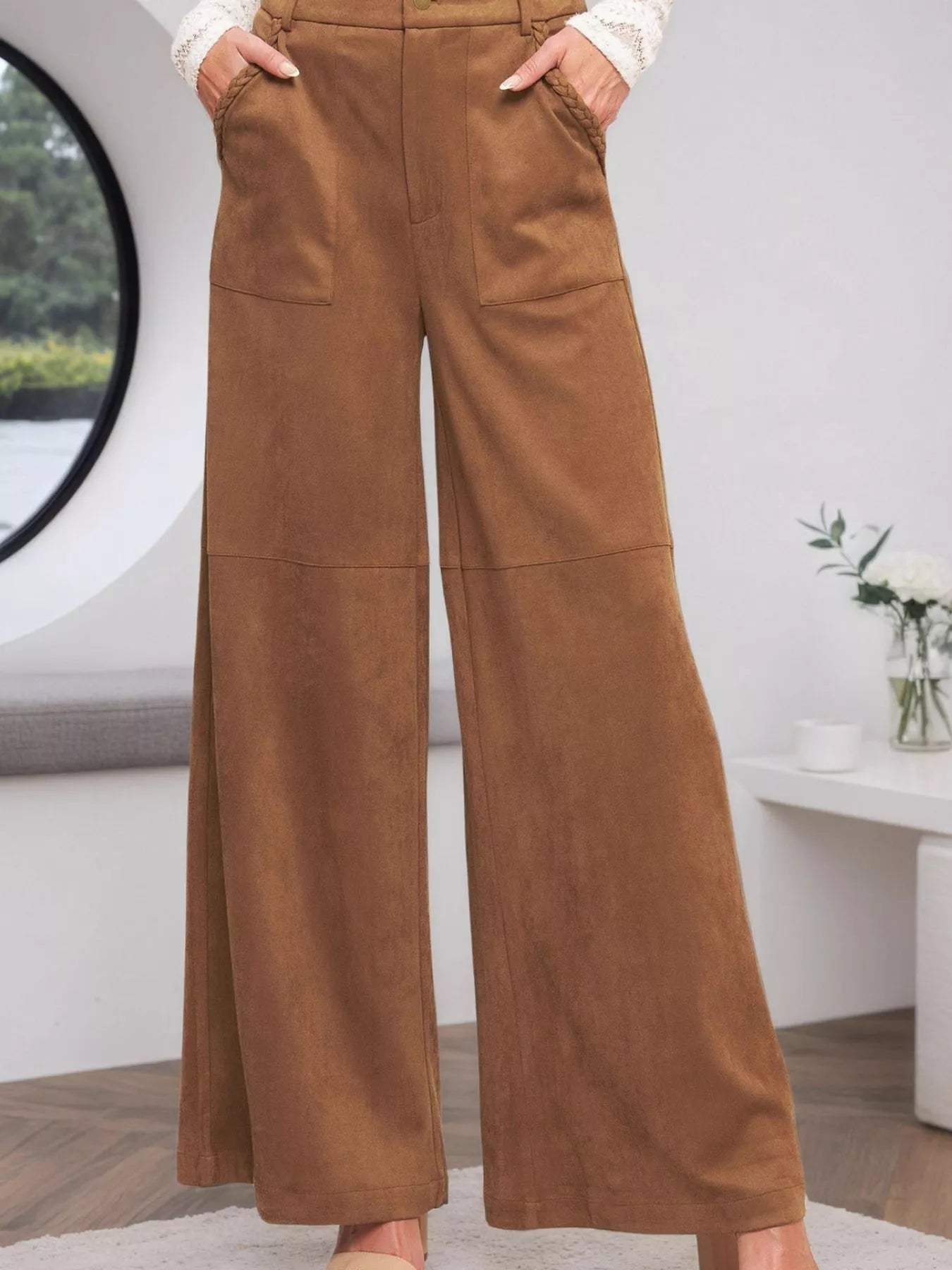 High-Waisted Wide Leg Pants