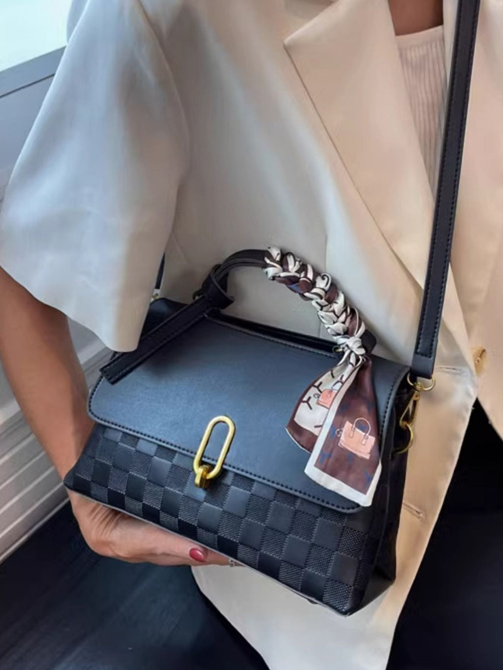 embossed crossbody bag slung crossbody