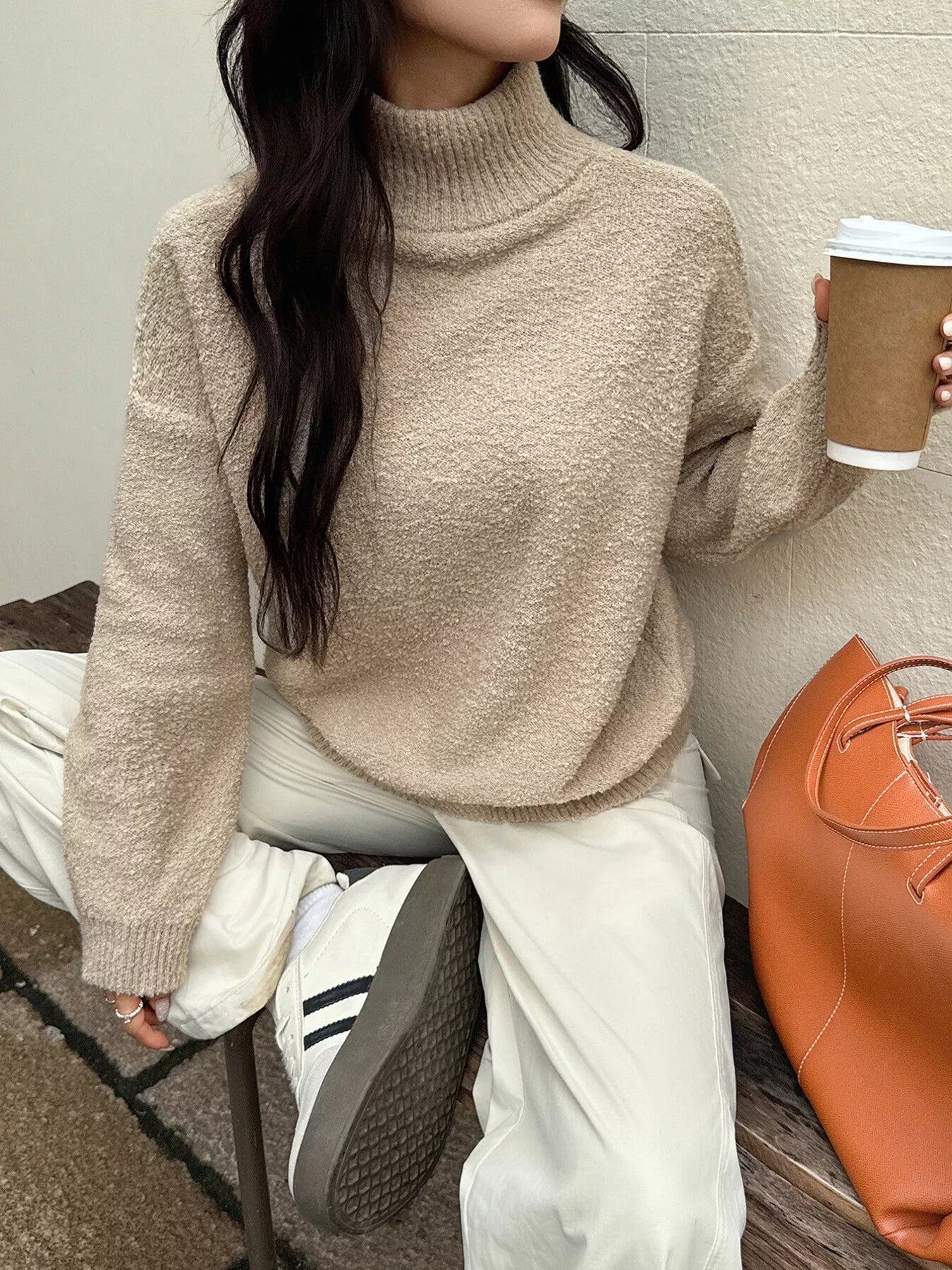 Turtleneck Long Sleeve Sweater