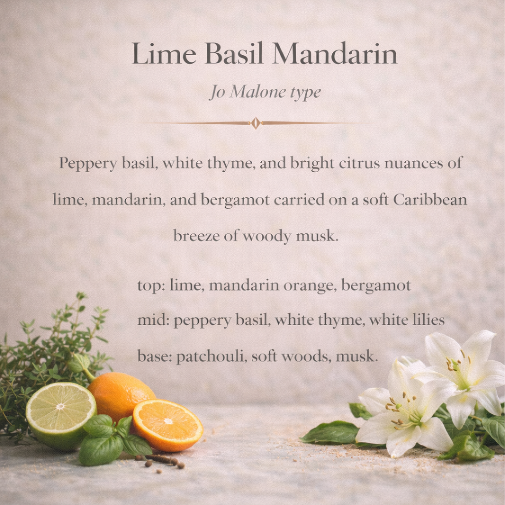 Lime Basil Mandarin Roller Perfume | Citrus Basil Luxe Perfume Oil