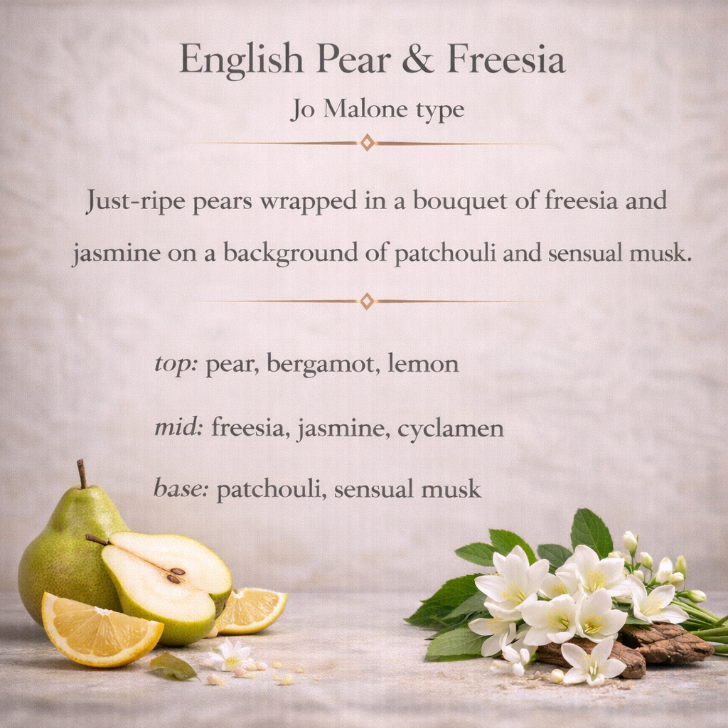 Perfume Roll-on de Pera Inglesa y Fresia