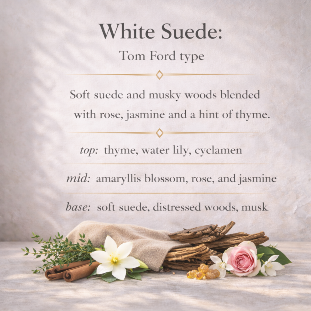 White Suede Perfume Oil Roller