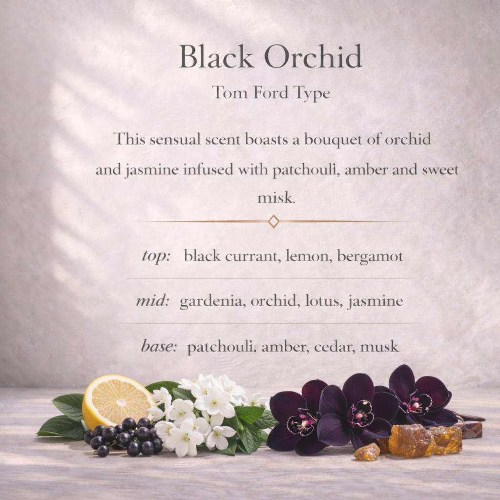 Black Orchid Roller Perfume | Dark Unisex Floral Perfume Oil