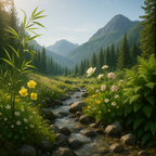 Mountain Leaves Perfume Oil Roller | Bamboo Wildflower Forest Fern Perfume Oil