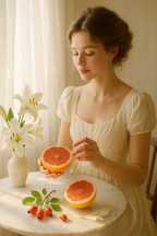 Jabón de pomelo, lirio y rosa mosqueta para el cuidado de la piel