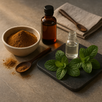 Jabón para el cuidado de la piel con canela y menta