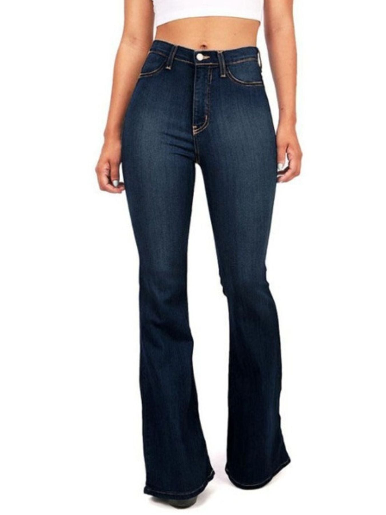 The High-Waist Bootcut Jean | Full Size High-Waisted Bootcut Jeans Plus Size
