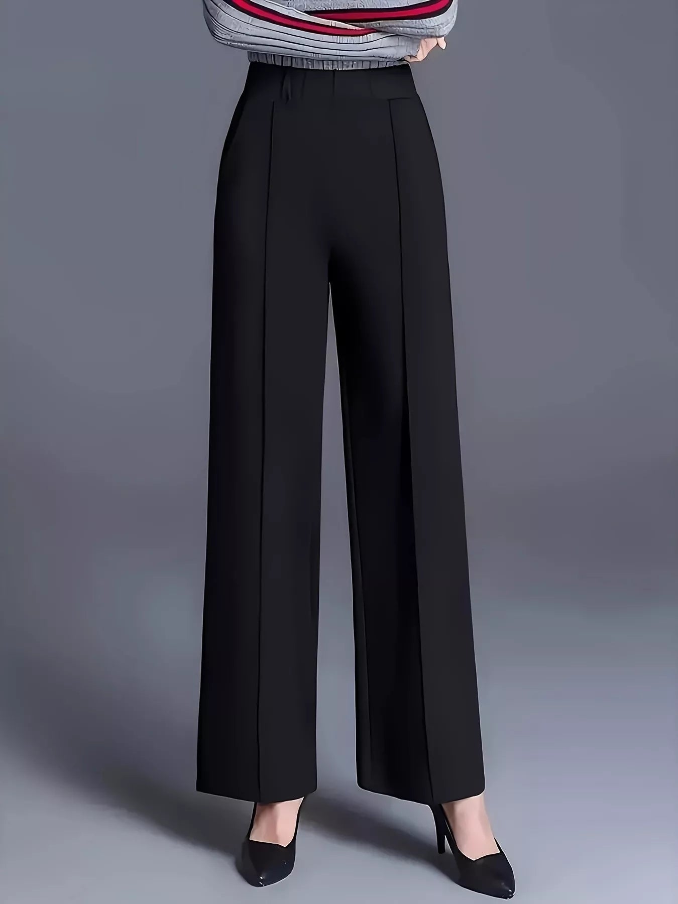 High-Waisted Wide Leg Pants