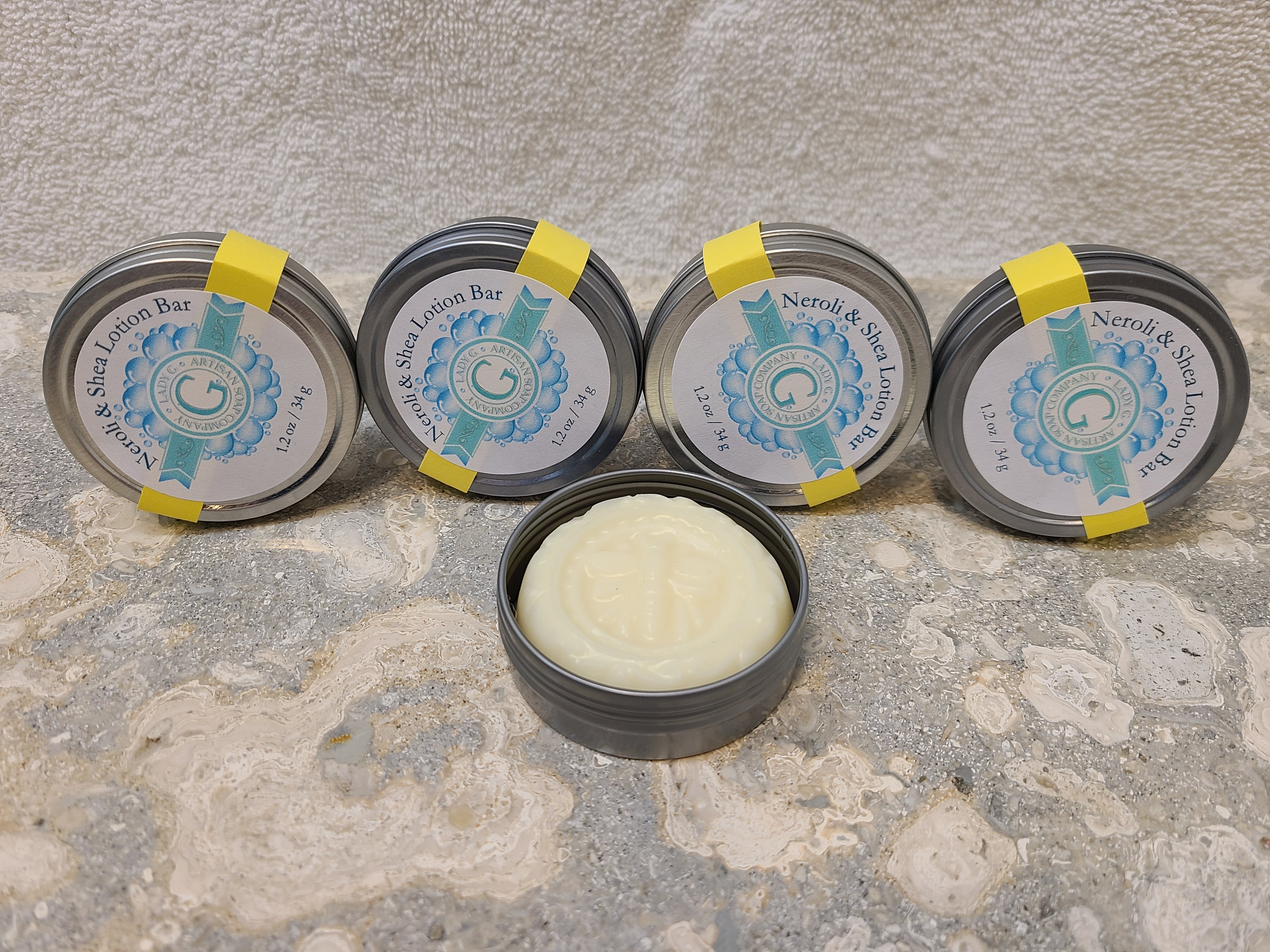Neroli Shea Solid Lotion Bar | Deeply Nourishing Solid Moisturizer
