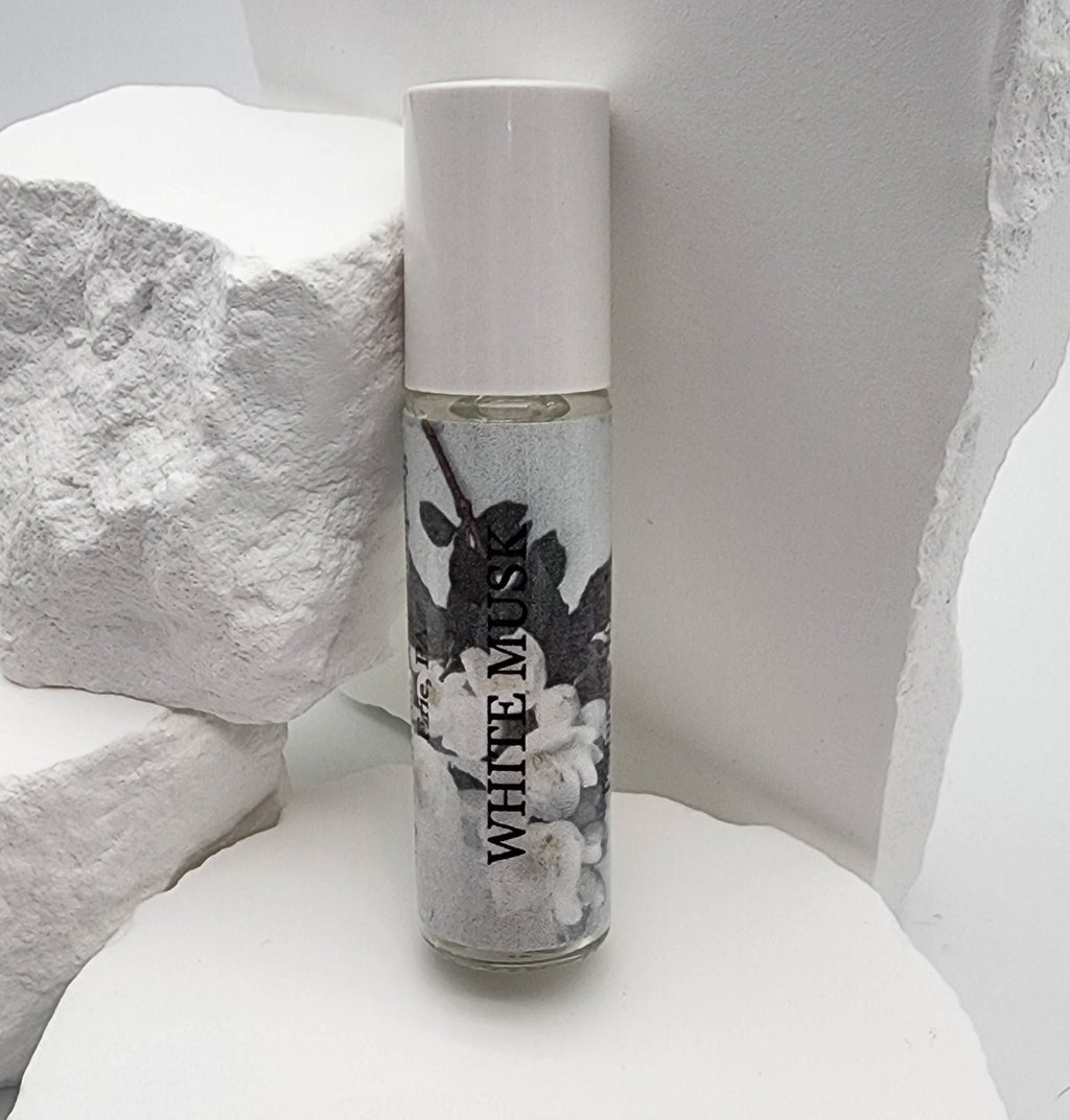 Perfume en roll-on de almizcle blanco