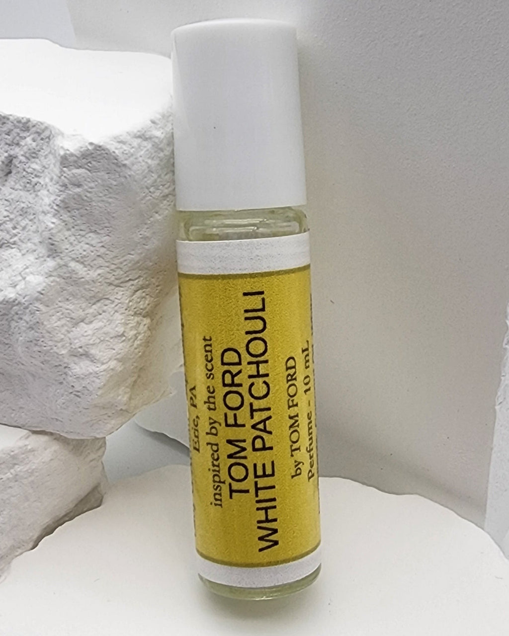 Aceite perfumado en roll-on de pachulí blanco