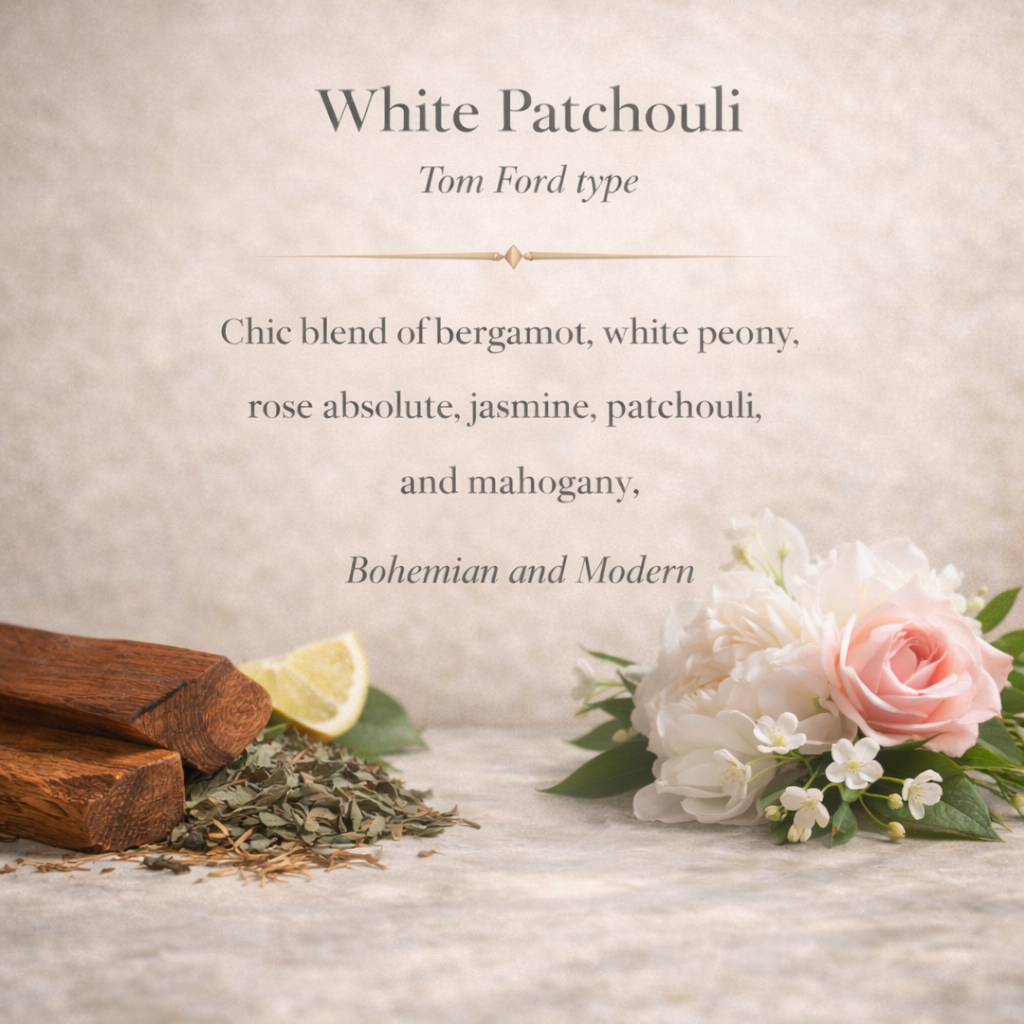 White Patchouli Perfume Oil Roller