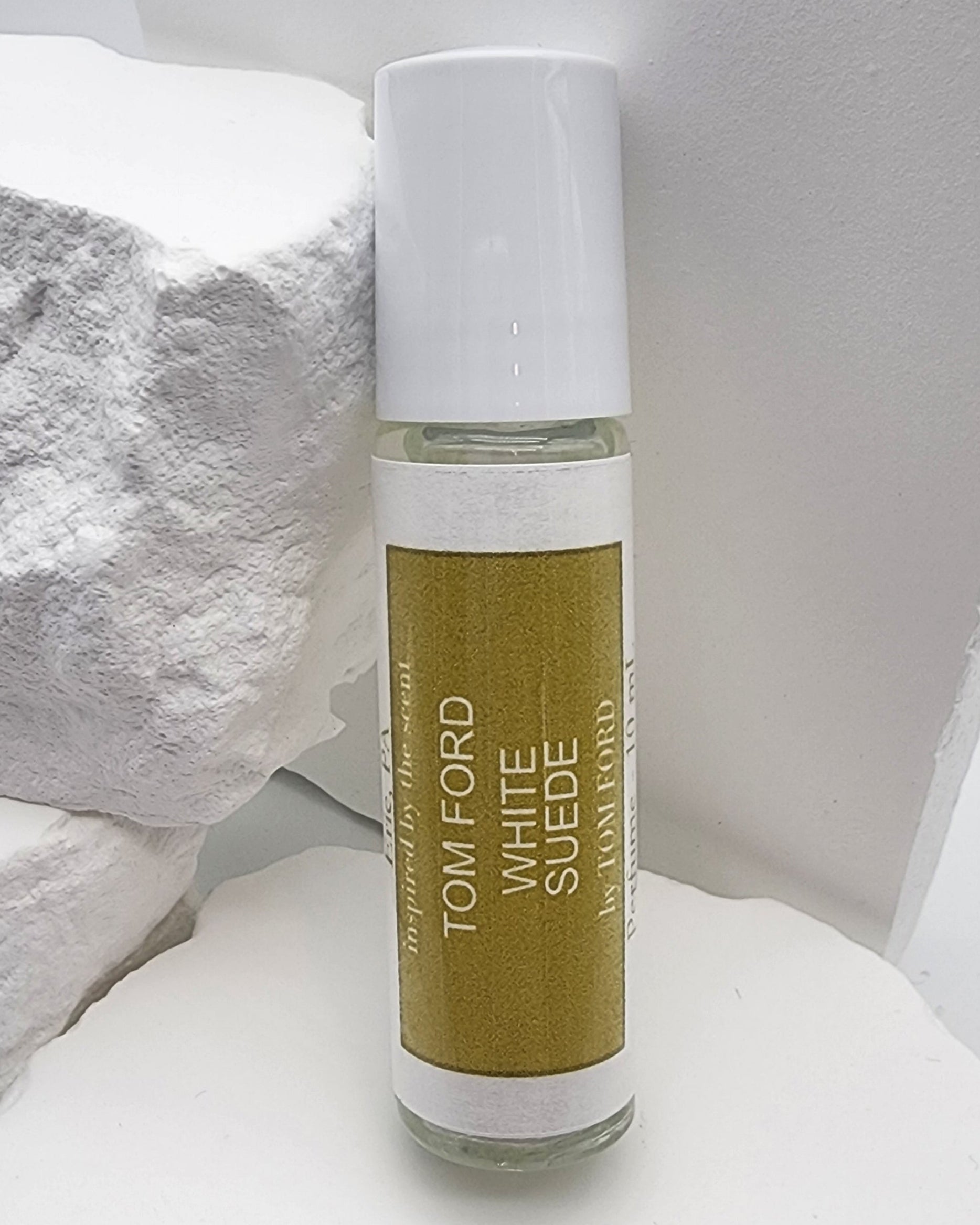 Roll-on de aceite perfumado de gamuza blanca