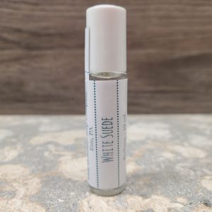White Suede Perfume Roller